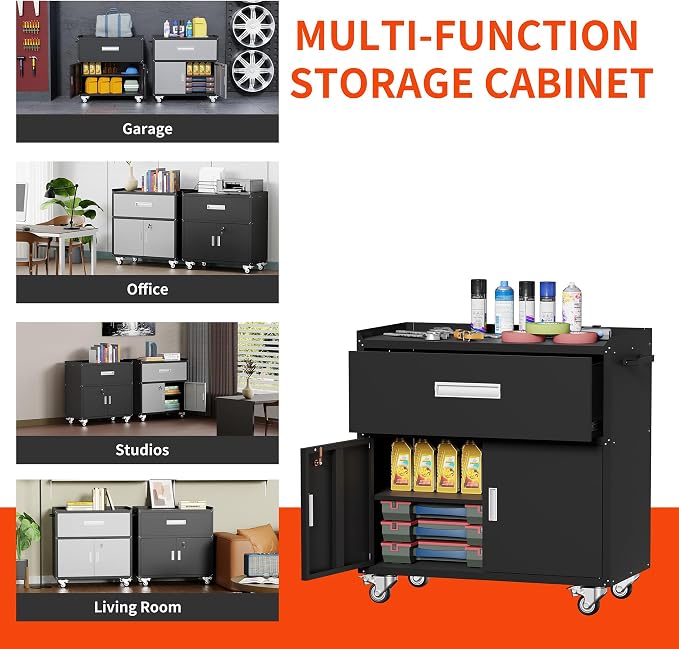 Metal Garage Storage Cabinet - Image 8