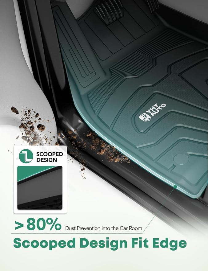 YHTAUTO All Weather Floor Mats Fit Tesla Model Y 2025 2024 2023 2022 2021 2020 - Image 6