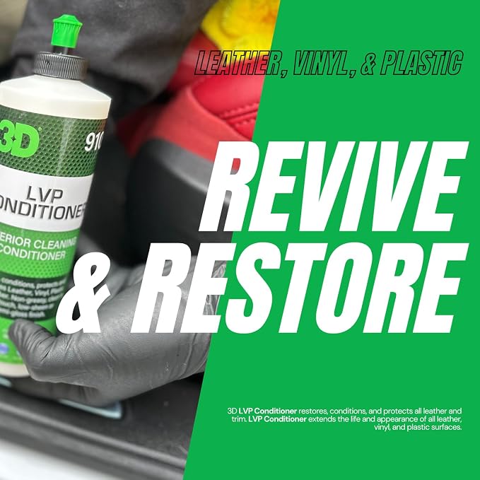 3D Leather, Vinyl & Plastic Conditioner | Restores, Conditions & Protects Car - Image 5