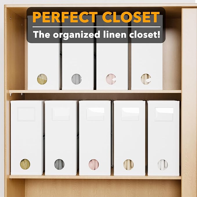 SpaceAid 9 Pack Bed Sheet Organizers and Storage, Foldable Sheet Organizer - Image 5