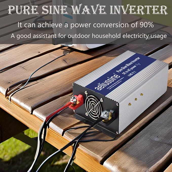 1200W Pure Sine Wave Inverter-48V DC to 110V 120V AC Power Converter - Image 5