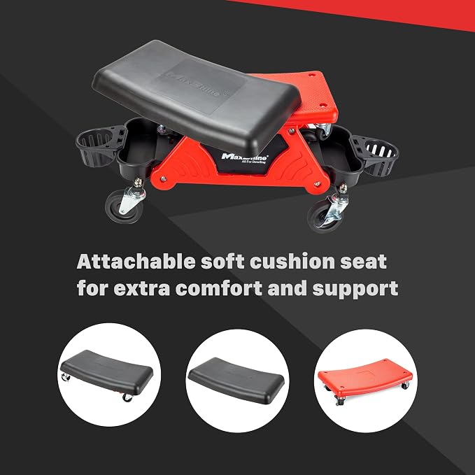 Maxshine Creeper II Detailing Creeper Seat | Complete Set, Polyethylene - Image 2