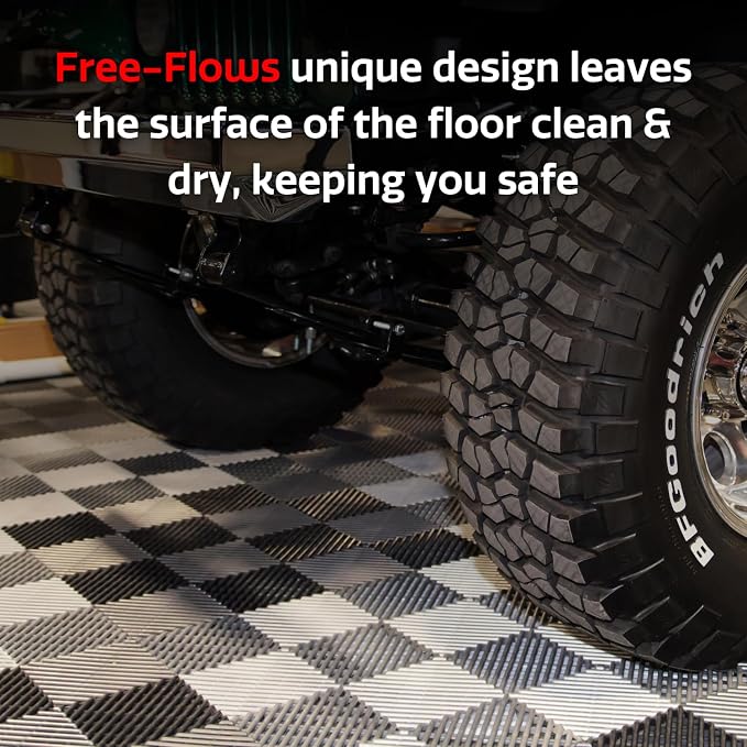 Big Floors RaceDeck Free-Flow Open Rib Self-Draining Design, Durable Copolymer - Image 4
