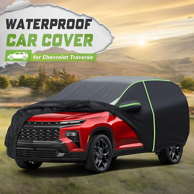 Mixsuper Liner Car Cover for Chevy Traverse 2009-2026, 7 Layers Full Car Cover - Image 2
