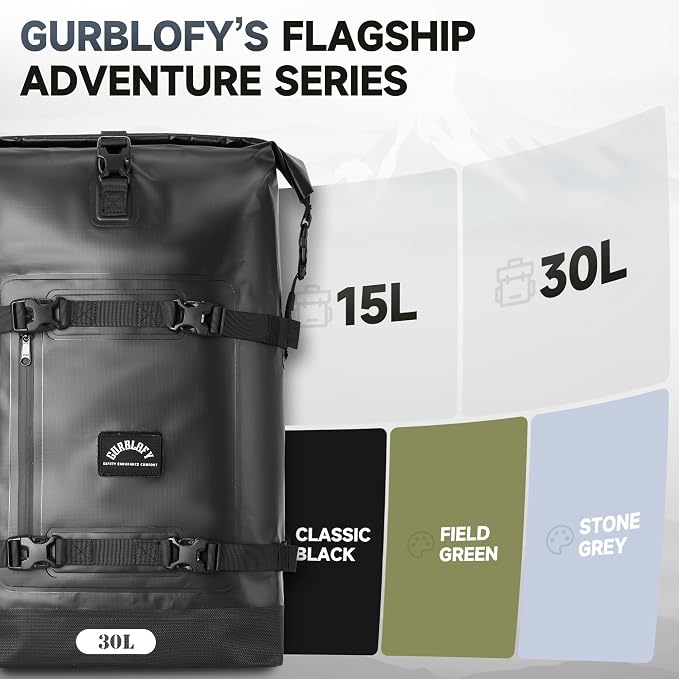 Motorcycle Tail Bag, 30L Waterproof Saddle Bag, 2 Size and 3 Color Options - Image 8