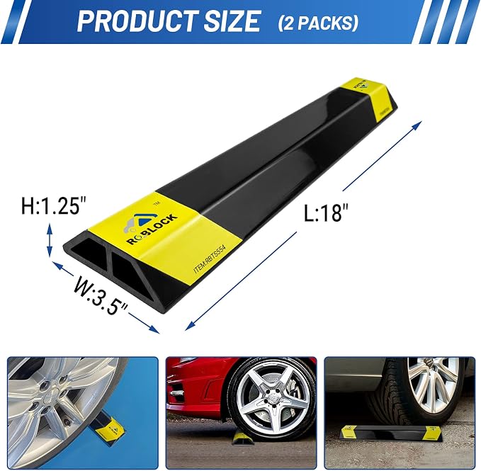 ROBLOCK 18'' Heavy Duty Car Stoppers - Image 2