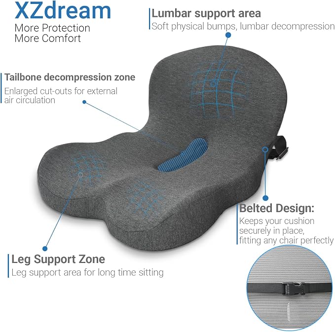 Memory Foam Seat Cushion, Office Chair Cushion - Image 3