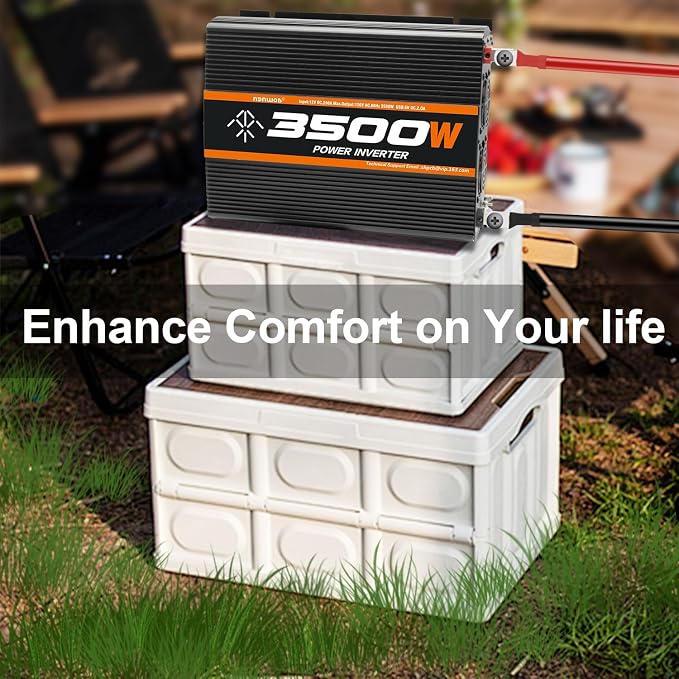 3500 Watt 12v Power Inverter for Vehicles car Truck RV Solar, dc 12v to 110v ac - Image 8