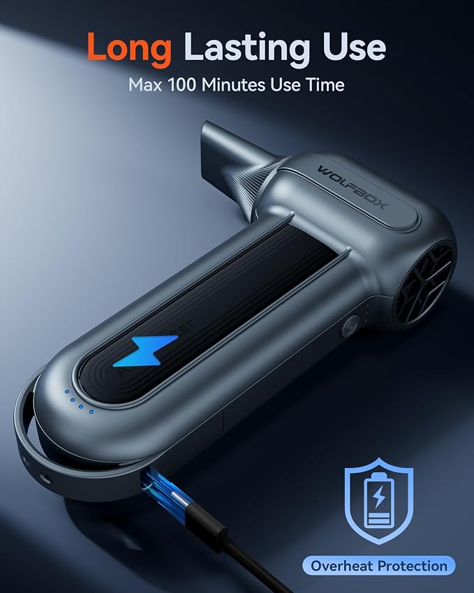WOLFBOX MF100 Electric Air Duster-150000RPM Super Power Cordless Air Duster - Image 8