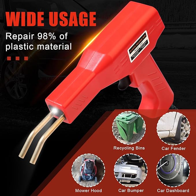 ATOLS Plastic Welder, Plastic Welding Kit, Hot Stapler Kit, Plastic Welder Gun - Image 2