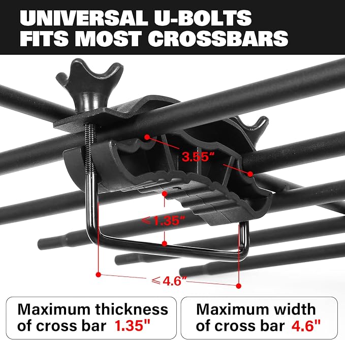 WEIZE Roof Rack Carrier Basket Universal Rooftop 64" x 39" x 5" Large Size Roof - Image 6