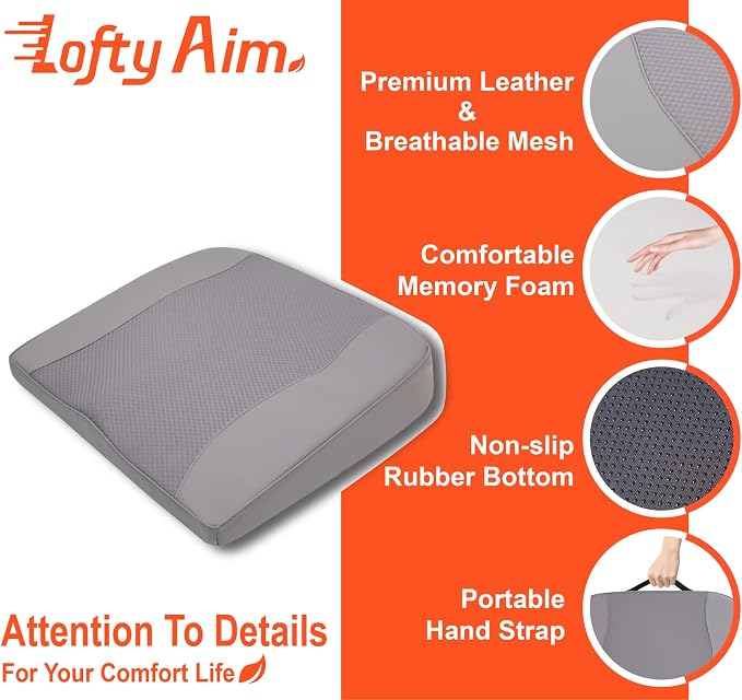 Car Seat Cushion, Comfort Memory Foam Car Cushions - Image 5