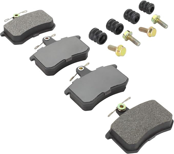 Premium Semi-Metallic Rear Brake Pads Compatible - Image 2
