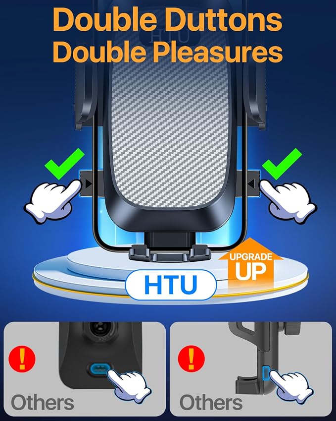 HTU 2025 Best Car Phone Holder 【Ultimate 5-in-1 & Upgraded 100+LBS Strongest - Image 9
