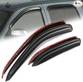 Auto Dynasty 4Pcs Carbon Fiber Pattern Window Visors Compatible by AutoDynasty