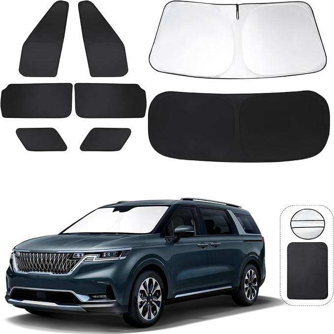 TINGLU Window Shades for Kia Carnival 2022 2023 2024 2025 Accessories Car Side by TINGLU