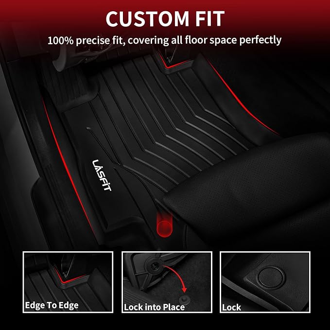 LASFIT Floor Mats for Mercedes Benz E Class 2017-2023 Fit Sedan & Wagon Only - Image 2