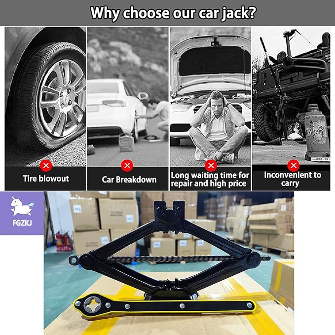 Scissor Jack for Car, Car Jack Kit - Image 5