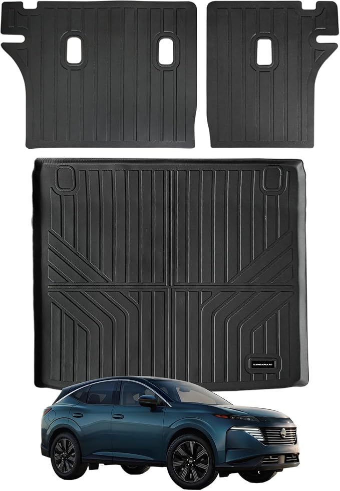 Trunk Mat & Backrest Mat for 2025 Nissan Murano TPE All Weather Protection by SANBAN-AXE