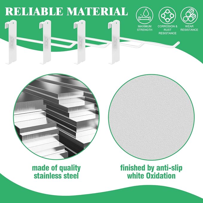 40Pcs 6" Gridwall Display Hooks Assortment Set, Wire Diameter 5mm/ 0.2” - Image 3