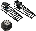 2 Pack Hydraulic Car Ramps 10, 000lbs/5T Capacity Low Profile Car Lift Service by higehio