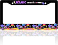 Magic Mushrooms License Plate Frame Colorful Dream Stainless Steel License by TINALUIN