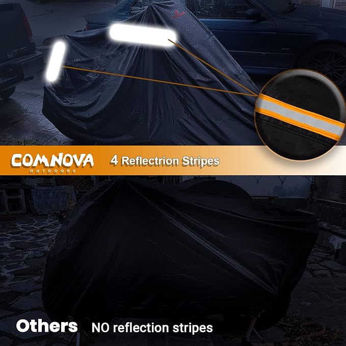 Motorcycle Cover All Season, Universal Waterproof Weather Sun Outdoor - Image 6