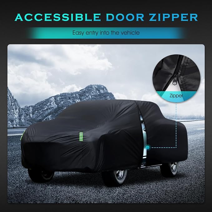 Car Cover Waterproof All Weather Full Outdoor Pickup Truck Cover Rain UV - Image 6