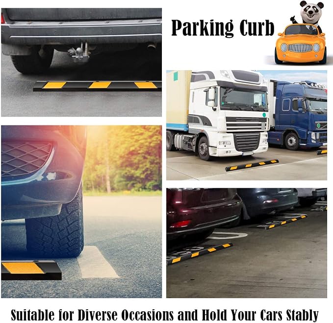 IRONMAX Parking Stopper for Garage, Heavy Duty Parking Block Garage Wheel Stop - Image 4