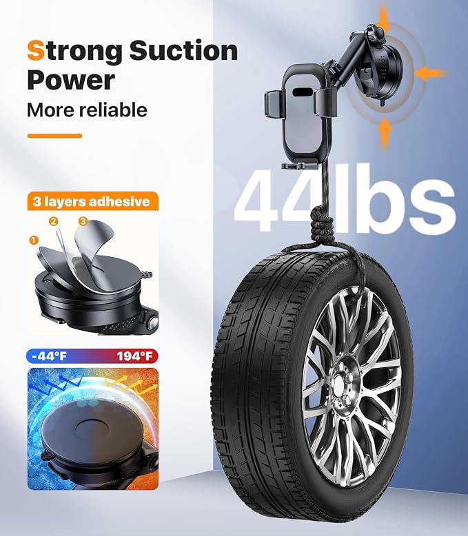 Ultra Stable Phone Holders for Your Car Universal Car Phone Holder Mount Long - Image 3