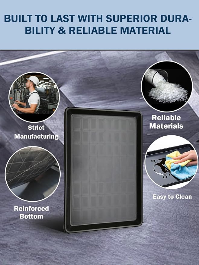 3Pack Extra Large Oil Drip Pan 35.4 x 24 x1.4 Inches Oil Change Drip Tray - Image 3