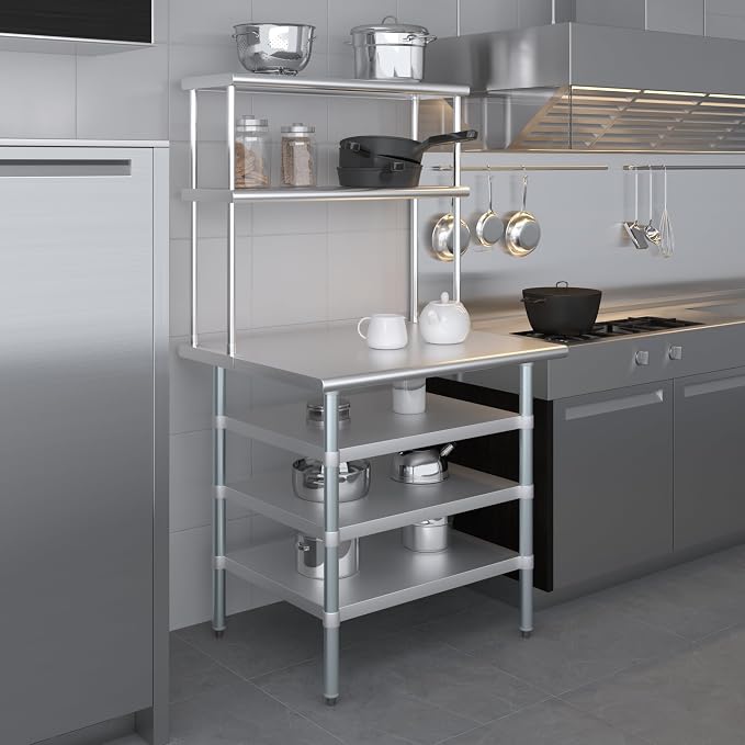 Amgood 30" x 36" Stainless Steel Work Table - Image 9