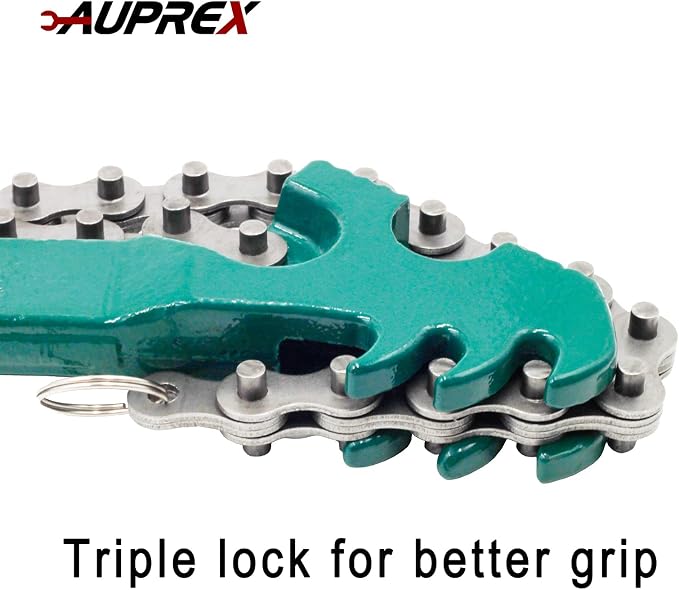16 Inch Sturdy Adjustable Heavy Duty Ratcheting Chain Oil Filter Wrench - Image 3