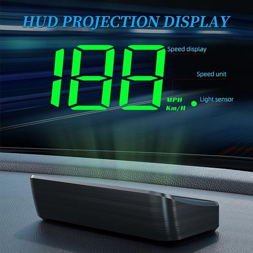 Head Up Display M2, HUD Projection Display Speed, Compact Body, Large Font - Image 3