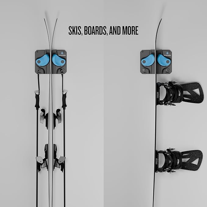 Ultimate Ski & Snowboard Wall Rack | Secure, Non-Slip Storage | Fits Any - Image 2