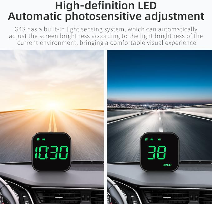 G4S Digital GPS Speedometer, New HUD Car Head Up Display - Image 5
