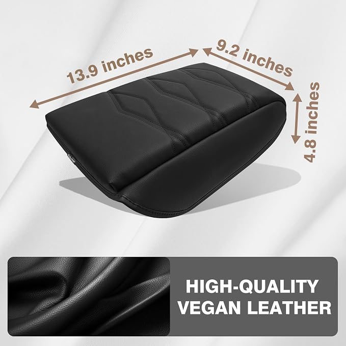Muslogy Center Console Cover 1-Inch Extra Thick Armrest Pad Compatible - Image 2