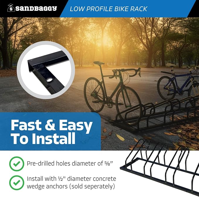 Sandbaggy Commercial Low Profile Bike Rack - Image 6