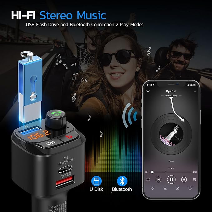 Nulaxy Bluetooth 5.0 FM Transmitter - Image 4