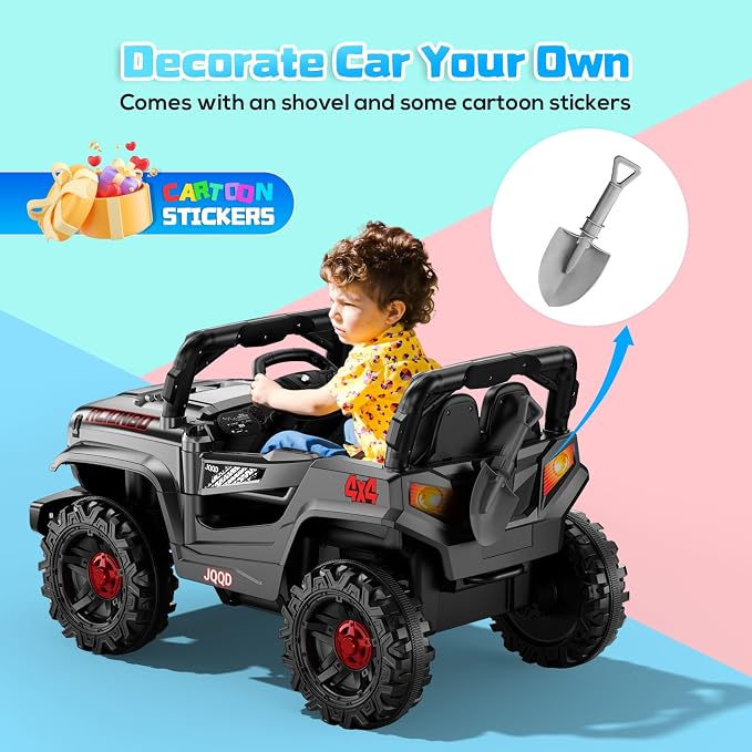 SEALIGHT 12V Kids Ride On Car Truck w/Parent Remote Control, Children Ride On - Image 6