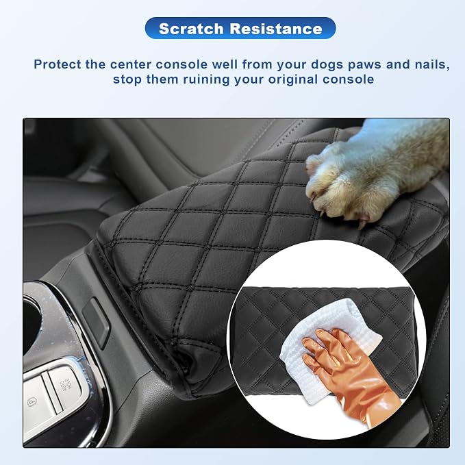 CDEFG Center Console Cover for 2022 2023 2024 Santa Cruz Pickup Truck Armrest - Image 3