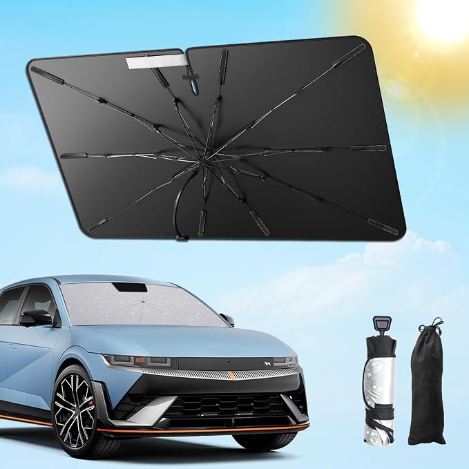 SXCY for 2022-2024 2025 Hyundai Ioniq 5 Windshield Umbrella Sunshade 2023 2024 - Image 2