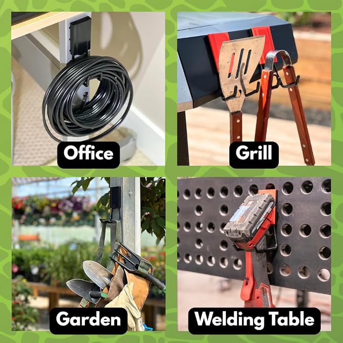 GATOR MAGNETICS Open Storage Hook: 4-Pack, The Ultimate Workshop & Garage - Image 5