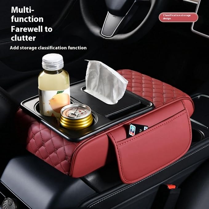 Center Console Cover Organizer, 5-In-1 Arm Rest Cover - Image 3