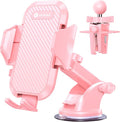 VICSEED Pink Phone Holders for Your Car, 3-in-1 Dashboard Windshield Vent by VICSEED