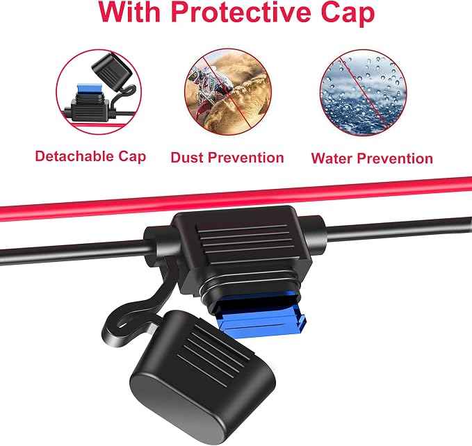 12V Cigarette Lighter Socket Splitter, 200W 3 Socket Multi Port Car Cigarette - Image 7