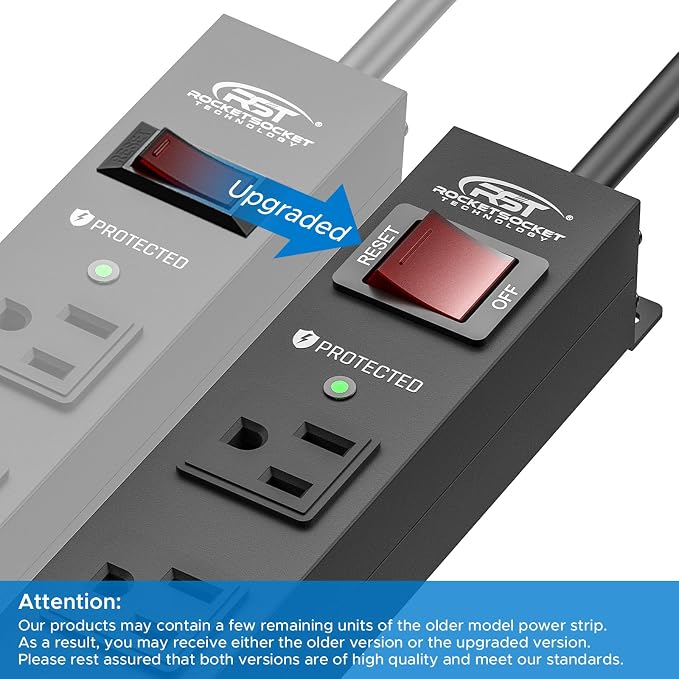 CRST 6 Outlet Heavy Duty Power Strip - Image 7