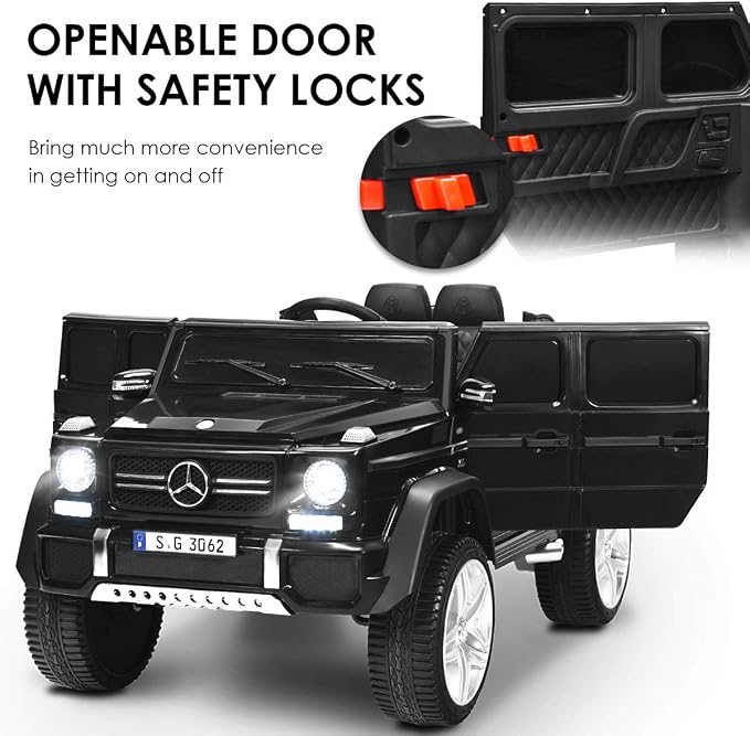 Costzon Ride on Car, Licensed Mercedes-Benz Maybach, 12V Battery Powered - Image 4