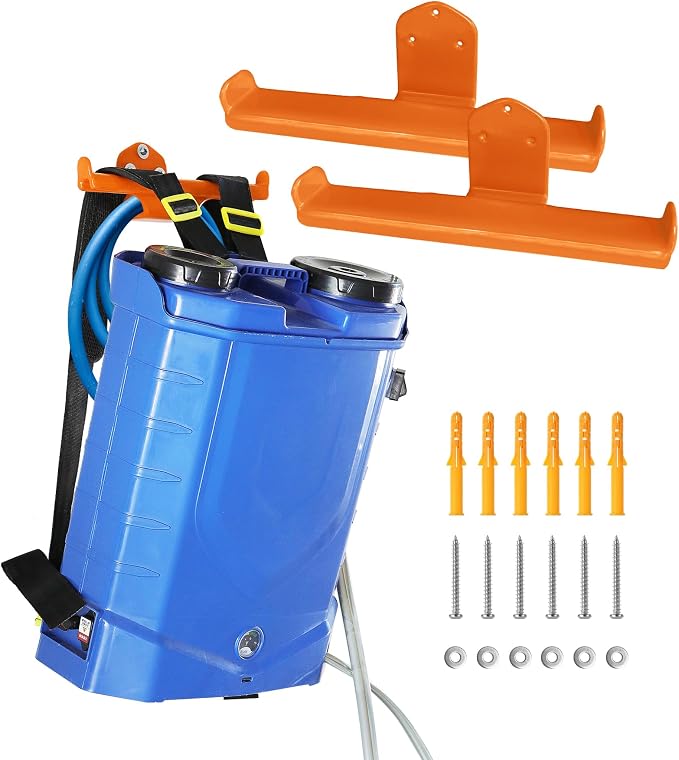 Backpack Leaf Blower Hanger, 2 Pack Backpack Sprayer Wall Mount, Heary Duty by OSROENE