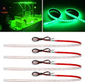 Green Led Strip Lights, 24inch 12V Interior Light Strip IP68 Waterproof Cuttable by DUOFU365